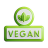 3d vegan emoji