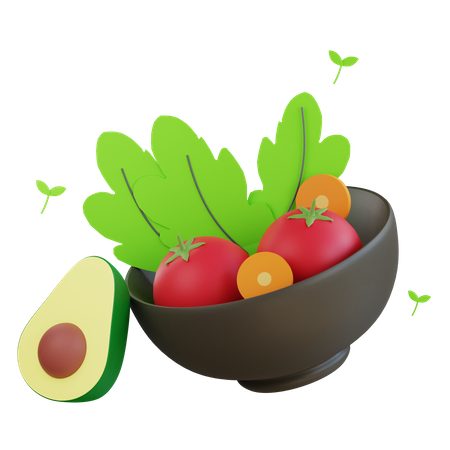 Vegan Food 3D Icon