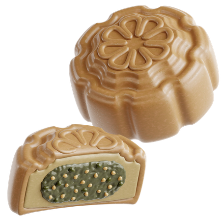 Veganer Fruchtmondkuchen  3D Icon