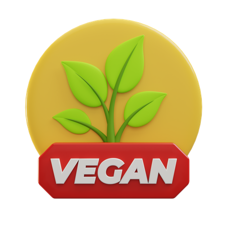 Vegano  3D Icon