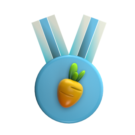Vegetable Badge  3D Icon
