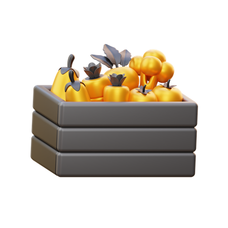 Vegetable Basket  3D Icon