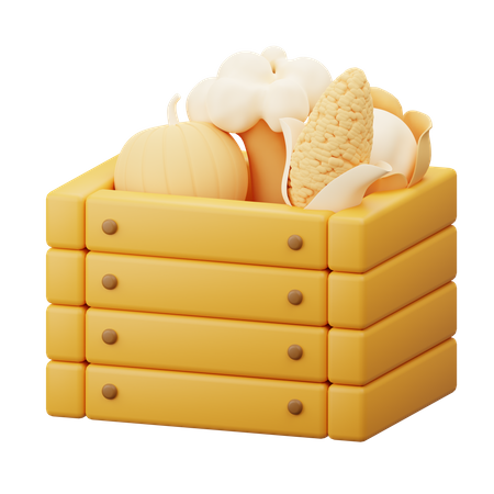 Vegetable basket  3D Icon