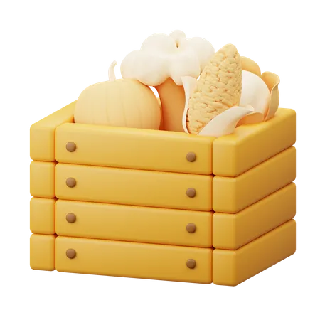 Vegetable basket  3D Icon