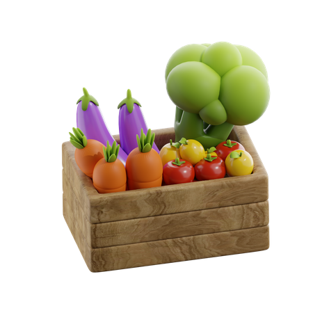 Vegetable Box  3D Icon