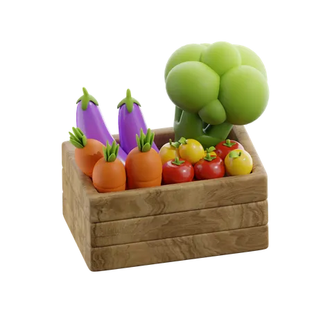 Vegetable Box  3D Icon