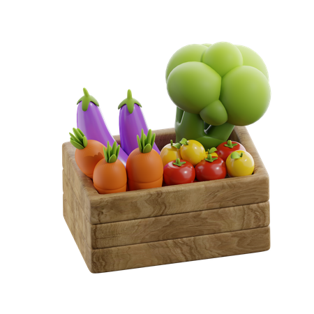Vegetable Box  3D Icon