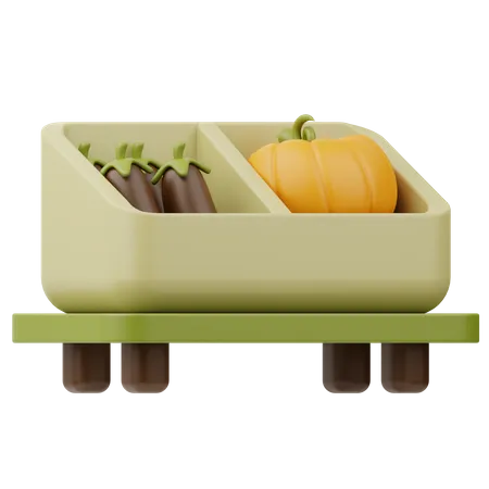 Vegetable Stand  3D Icon