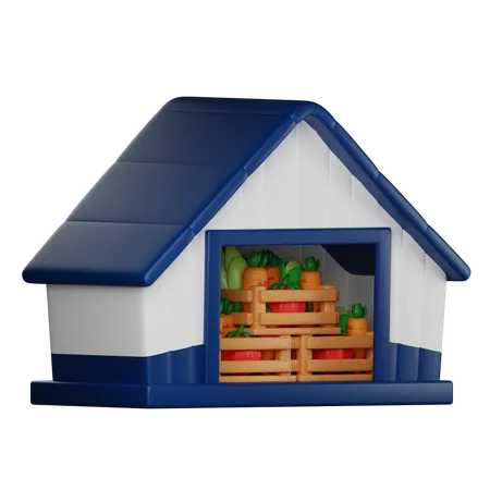 Vegetable Storage 3D Icon