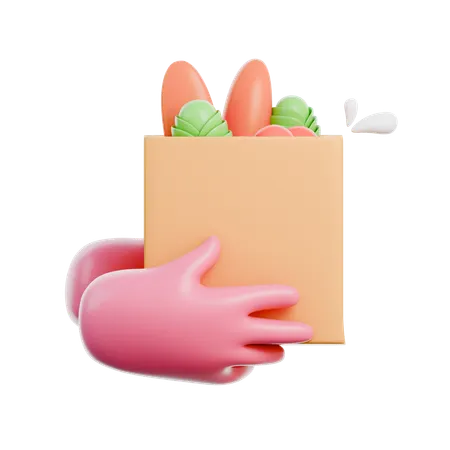 Vegetables Delivery 3 D Icon 3D Icon