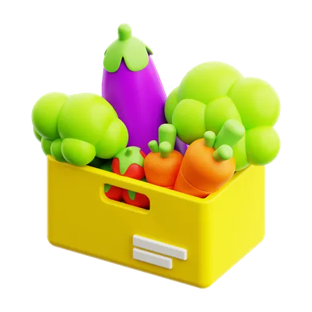 3 D Vegetables Icon 3D Icon