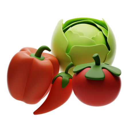 VEGETABLES  3D Icon