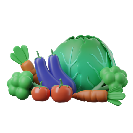 Vegetables 3D Icon