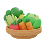 3d vegetables logo