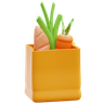 vegetables bag 3d logo
