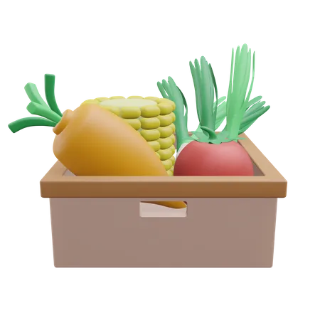 Vegetables Grocery 3 D Icon Illustration With Tranparent Background 3D Icon