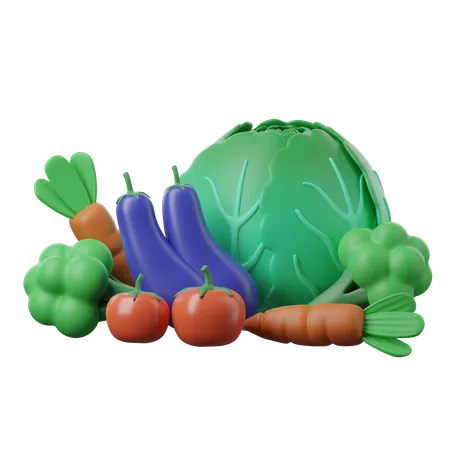 Vegetais  3D Icon