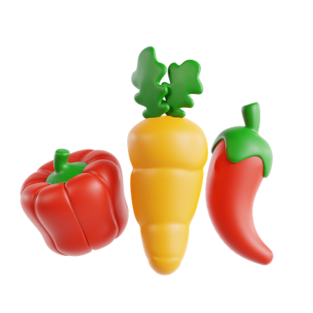 Vegetais  3D Icon