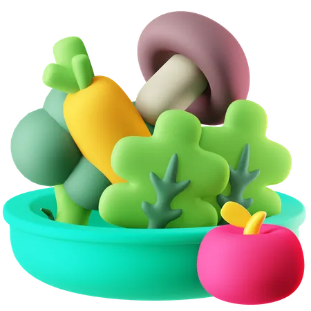Vegetarian Lifestyle  3D Icon