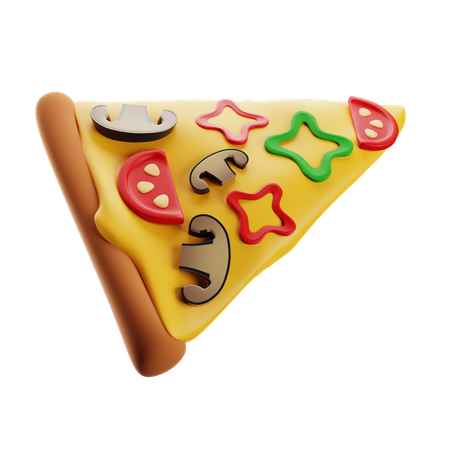 Vegetarian Pizza  3D Icon