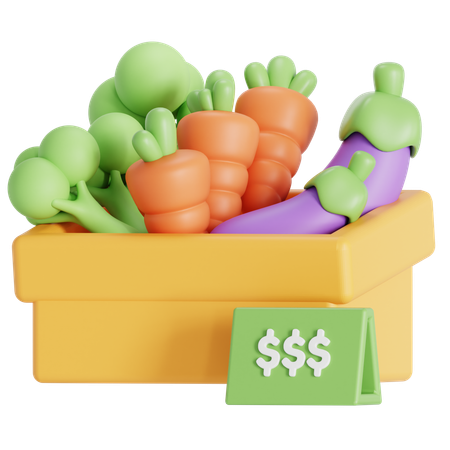 Veggies basket  3D Icon