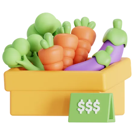 Veggies basket  3D Icon