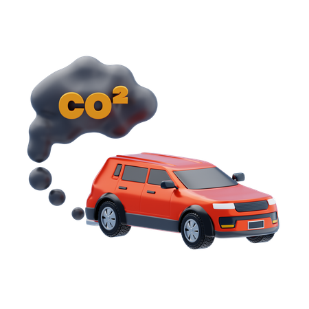 Vehicle Emissions  3D Icon