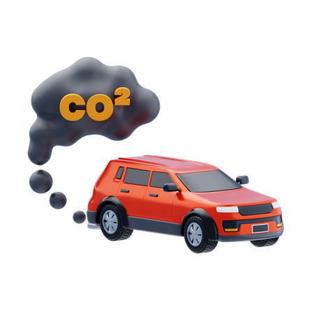 Vehicle Emissions  3D Icon