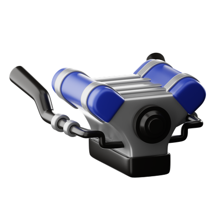 Vehicle Engine  3D Icon