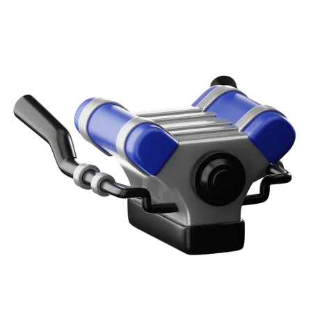 Vehicle Engine  3D Icon