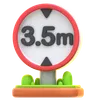 Vehicle Height Limit Sign