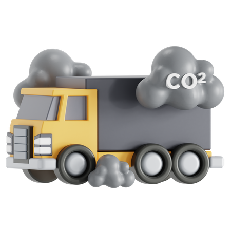 Vehicle pollution  3D Icon