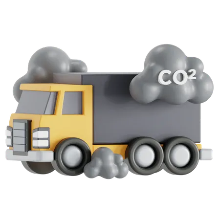 Pollution Caused By Vehicles 3D Icon