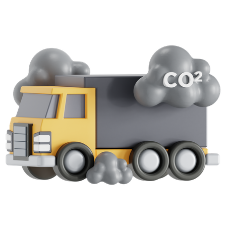 Vehicle pollution  3D Icon