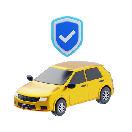 Vehicle Safety  3D Icon