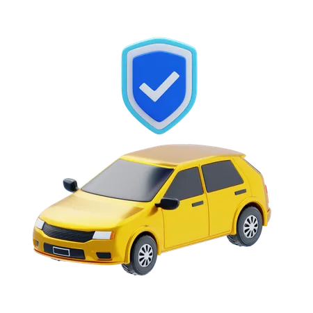 Vehicle Safety  3D Icon