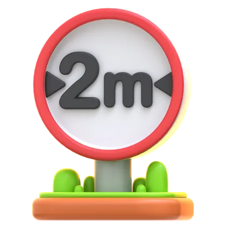 Vehicle Width Limit  3D Icon