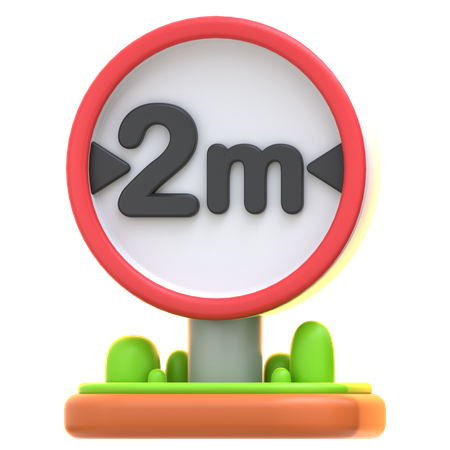 Vehicle Width Limit  3D Icon