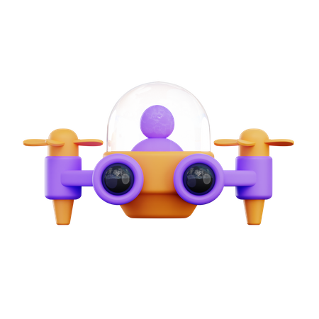 Véhicule drone  3D Icon
