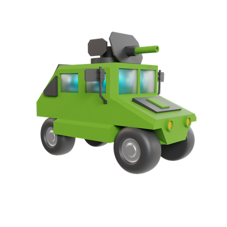Véhicule lance-bombes  3D Icon