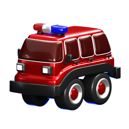 Vehículo de emergencia  3D Icon