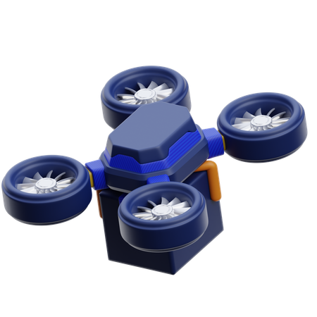 Vehículo drone  3D Icon