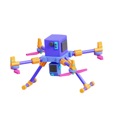 Vehículo drone  3D Icon