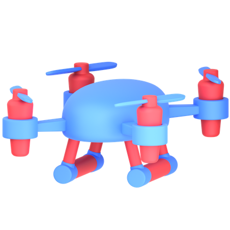 Vehículo drone  3D Icon