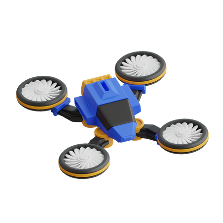 Vehículo drone  3D Icon