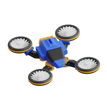 Vehículo drone  3D Icon