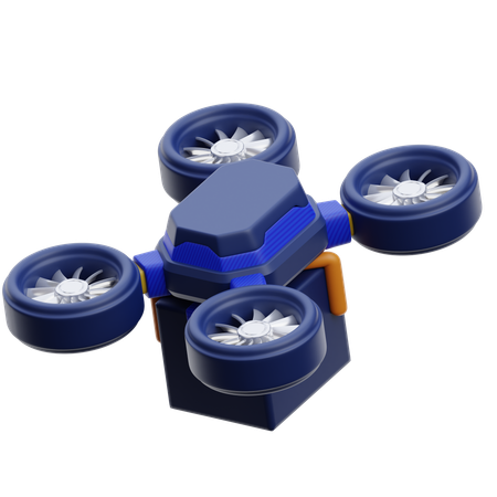 Vehículo drone  3D Icon