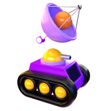 Vehículo lunar  3D Icon