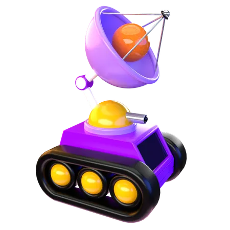 Vehículo lunar  3D Icon