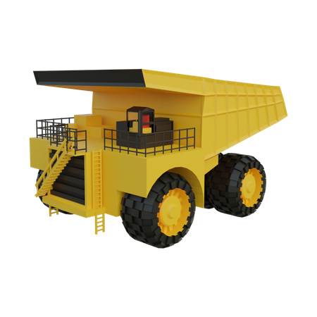 Vehículo minero  3D Illustration